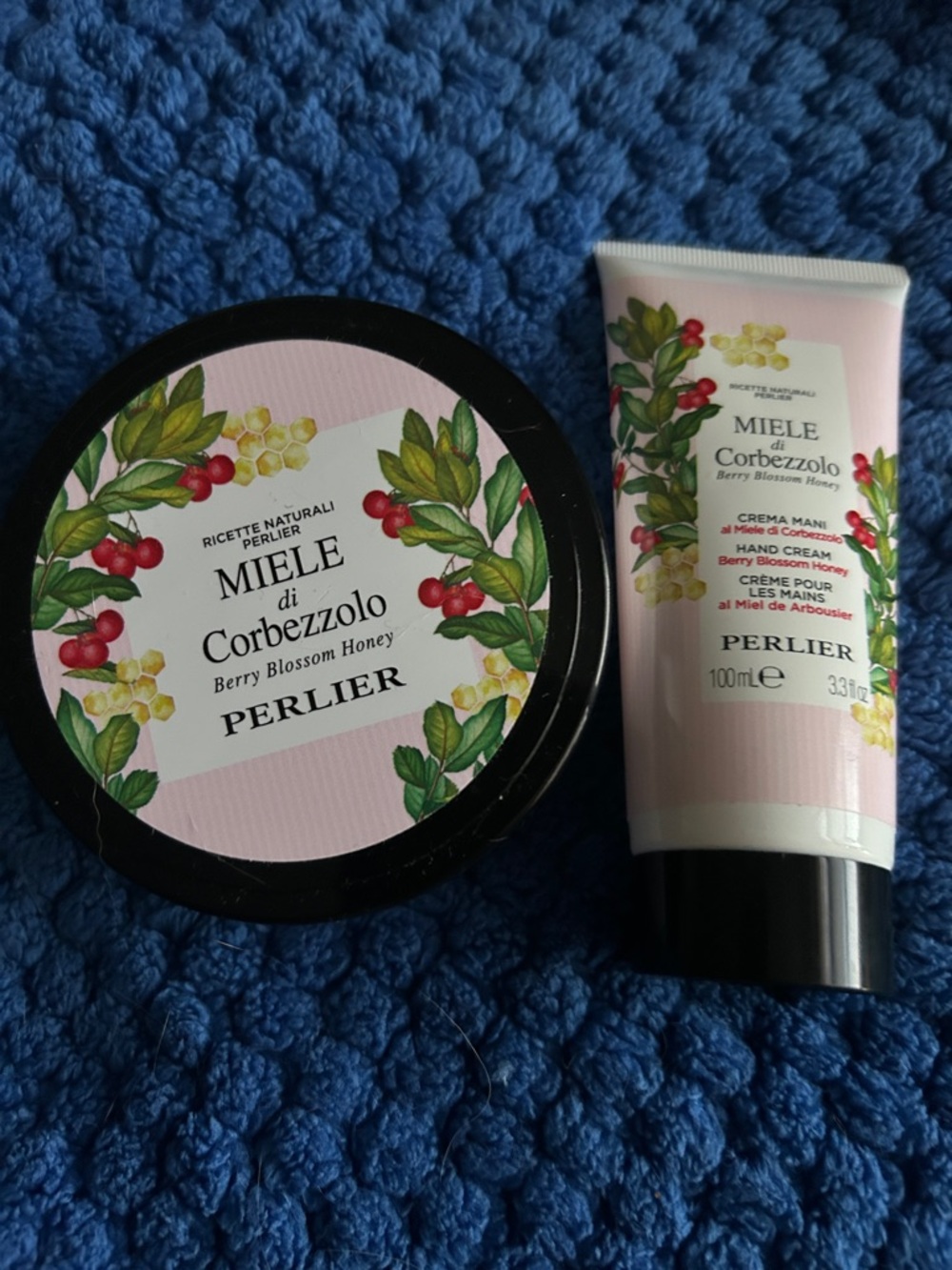 Perlier Miele di Corbezzolo Berry Blossom Honey Kit 2 Piece Set FACTORY SEALED